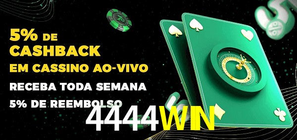 Promoções do cassino ao Vivo 4444WIN